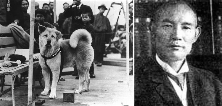 Hachiko y el profesor Ueno